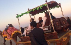 Modi tent, Gujarat Congress, Narendra Modi, Rann of Kutch DGP conference, Bharatsinh Solanki, मोदी टेंट, नरेंद्र मोदी, गुजरात कांग्रेस, भरत सिंह सोलंकी, कच्‍छ
