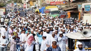 hindu mahasabha, kamlesh tiwari, statetment on prophet, prophet mohammad, protest, muslims protest, protest in bengaluru, protests in up