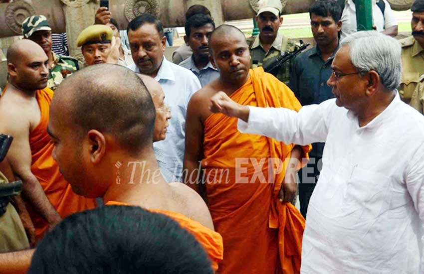 बिहार के मुख्यमंत्री नीतीश कुमार। 