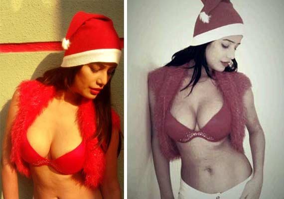 poonam pandey, christmas, happy christmas, poonam pandey pics, bollywood pics, poonam pandey latest pics, पूनम पांडे, क्रिसमस, बॉलीवुड, क्रिसमस, सेंटा क्‍लॉज