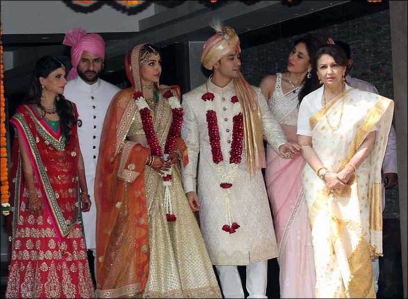 Suresh raina, harbhajan singh, Rohit Sharma, geeta basra, dimpy gannguly, Minisha lamba, Shoha Ali khan, shreya ghoshal, shahid meera marriage, karan patel