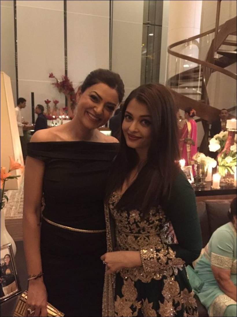 Sushmita Sen, Aishwarya Rai Bachchan, Mukesh Ambani, Nita Ambani, Harbhajan Singh, Geeta Basra, rohit sharma, photo gallery, bollywood photo gallery, सुष्मिता सेना, एश्‍वर्या राय, ऐश्‍वर्या राय, अभिषेक बच्‍चन, बॉलीवुड गैलरी, हरभजन सिंह, गीता बसरा, पार्टी, एंटीलियार में पार्टीए अंबानी हाउस