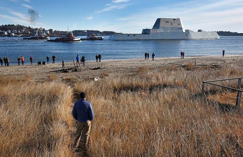 USS Zumwalt, destroyer cruise, US Navy, US warship, all electric warship, warship, अमेरिकी जंगी जहाज, वॉरशिप, युद्धपोत, मिसाइल डेस्ट्रॉयर, यूएसएस जुमवॉल्ट, अमेरिकी नौसेना
