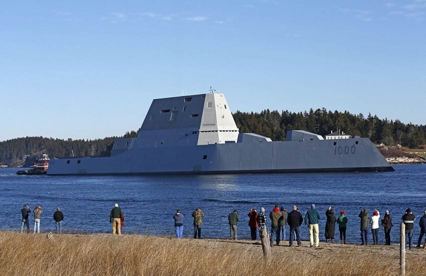 USS Zumwalt, destroyer cruise, US Navy, US warship, all electric warship, warship, अमेरिकी जंगी जहाज, वॉरशिप, युद्धपोत, मिसाइल डेस्ट्रॉयर, यूएसएस जुमवॉल्ट, अमेरिकी नौसेना
