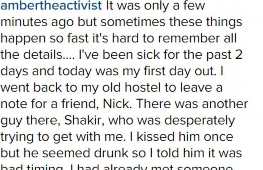 social activist live-blogged her rape, Amber Amour, rape ordeal on Instagram, encourage women to speak out, rape live blog, amber amour photos, latest news in Hindi