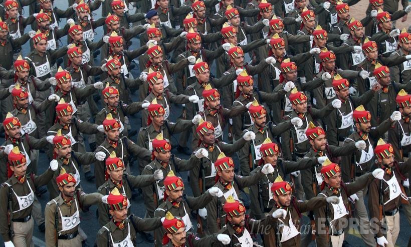 Republic Day parade, CRPF, Indian Army, Indian Army dog squad, French contingent, BSF, ITBP, Rapid Action Force, Francoise Hollande, French Army, France, Paris, Rajpath, Labradors, Republic Day parade 2016