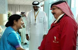 पहली भारत-अरब मंत्रिस्तरीय बैठक के लिए स्वराज बहरीन पहुंचीं