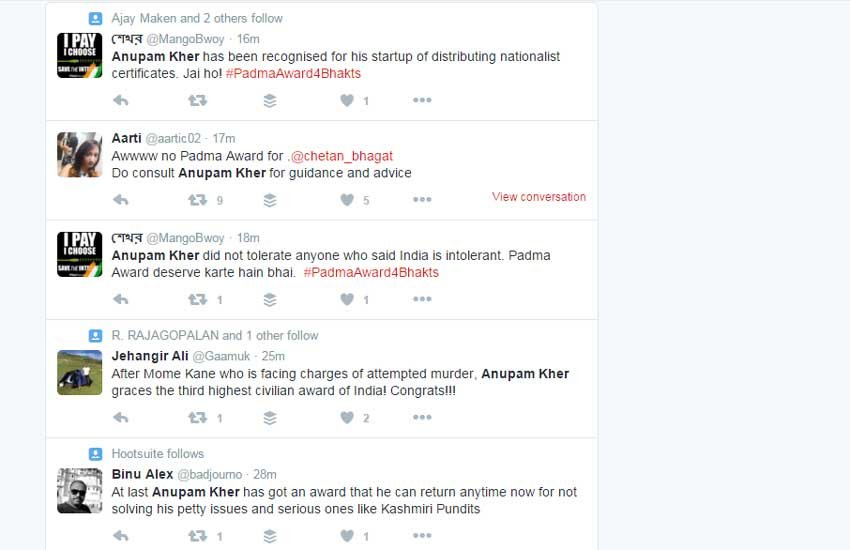 padma awards 2016, anumpam kher on twitter. republic day