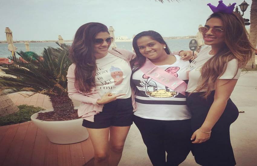 salman khan, salman khan sister arpita khan, arpita khan with her friends, salma khan, arpita khan baby shower, arpita khan baby shower photos