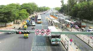BRT Corridor, indore, Delhi, Congress, indore BRT Corridor
