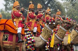 camel ride, Republic Day, Camel military force, ITBP. SSB, indian Army, Beating the Retreat