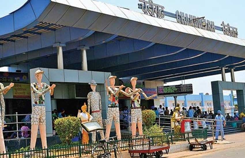 चंडीगढ़ रेलवे स्टेशन पर चौपट दिखती है सुरक्षा व्यवस्था