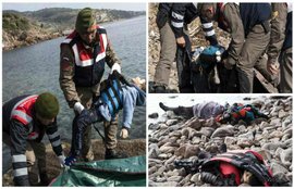 Migrant crisis, Boat capsize, Turkey, Greece, Boat accident, Refugees, turkey, greece, asylum seeker, refugee, migrants, drown, migration crisis, refugee crisis, MIGRANTS,TURKEY SINKING, Euro Zone, Middle East