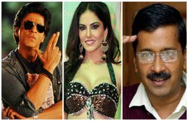 kejriwal, shahrukh khan, sunny leone, saif ali khan, tobacco products, aap government, new delhi