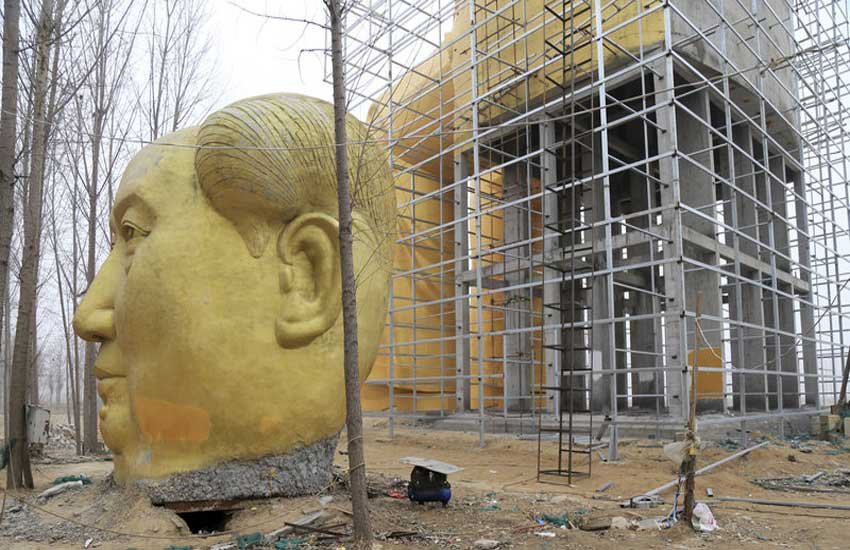 Mao statue, Mao Zedong, Mao Zedong statue, Henan Province, China news, Mao Zedong, Monuments and Memorials, Zhushigang, Xi Jinping, Mao, Mao Zedong statue demolition, World, China, arts, culture and entertainment, history, sculptur