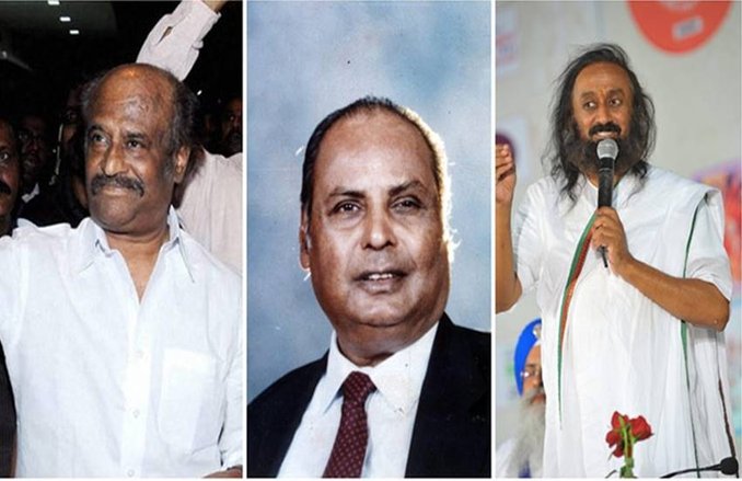 पद्म पुरस्कार-2016 का एलान, रजनीकांत, अनुपम खेर, धीरूभाई अंबानी और श्रीश्री रविशंकर होंगे सम्मानित