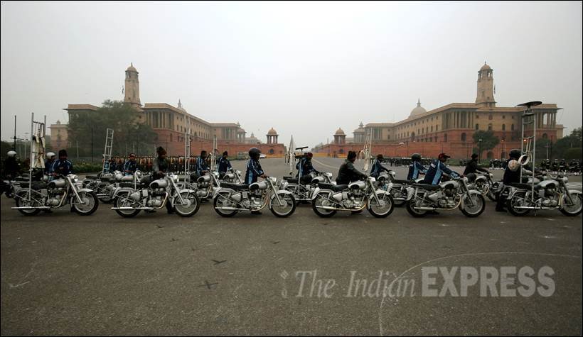 Republic Day, Republic Day Parade, Republic Day rehearsal, Republic Day Arrangements, January 26, Rajapth, Vijaypath, New Delhi, Republic Day pics, Republic Day Parade pics, Republic Day Parade photos, Republic Day rehearsal pics, Republic Day Rehearsal photos