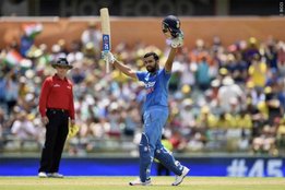 Rohit Sharma Perth, first Indian centurion at Perth, Rohit Sharma century, Rohit Sharma ton, crciket live blog, Live Cricket Score, India vs Australia, 1st ODI Perth, team India, Australia, WACA ODI, Ind vs Aus live cricket score, Cricket NEWS, भारत ऑस्‍ट्रेलिया, वन डे मैच, वनडे, क्रिकेट स्‍कोर, लाइव क्रिकेट, महेंद्र सिंह धोनी, एमएस धोनी, रोहित शर्मा का शतक, रोहित की सेंचुरी