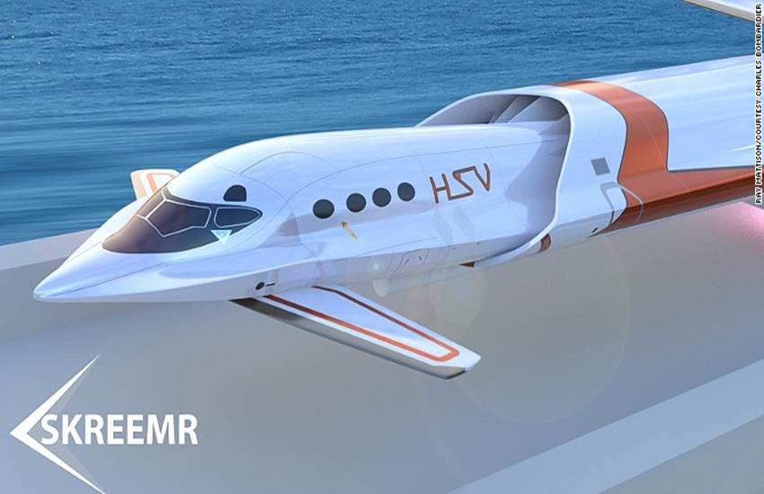 New York to London, 11 minutes, Antipode, future planes, self healing planes, skywhale, windowless supersonic jet, progress eagle, detachable plane cabin, Charles Bombardier, Skreemr