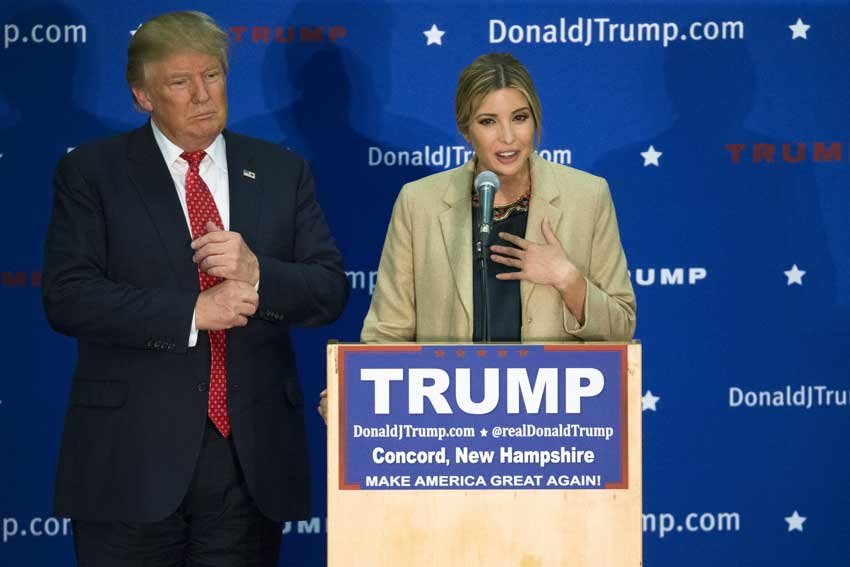 donald trump daughter, ivanka trump, ivanka trump photos, ivanaka sitting on his father lap, donald trump photo, social media, republican candidate donald trump, news in hindi