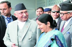 छह दिन की यात्रा पर भारत पहुंचे नेपाली प्रधानमंत्री