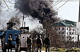 Pampore, Pampore encounter, india, india news, kashmir encounter, J&K encounter, edi institute, edi strike, news, kashmir news