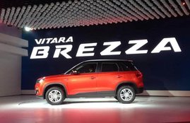 Vitara Brezza, Auto Expo 2016, Maruti Vitara Brezza, auto expo, Auto Expo begins, Maruti SUV, Ford EcoSport, Mahindra TUV300, Hyundai SUV, विटारा, मारुति सुजुकी, ऑटो एक्‍सपो 2016, ऑटो एक्‍सपो