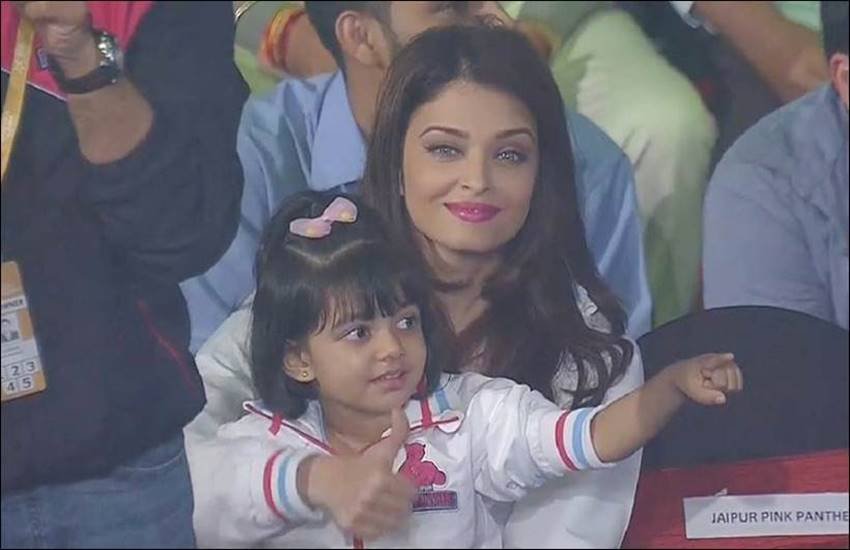 Aishwarya, Aardhaya, Preity Zinta, Abhishek Bachchan, pro Kabaddi, pink panther
