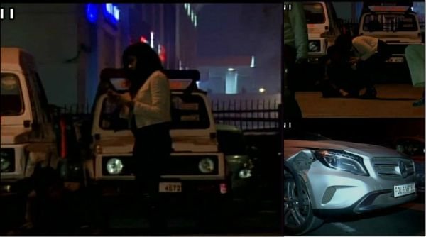VIDEO: नशे में धुत लड़की ने बाइक सवार को पहले मारी कार से टक्कर, फिर मचाया बवाल, गिरफ्तार