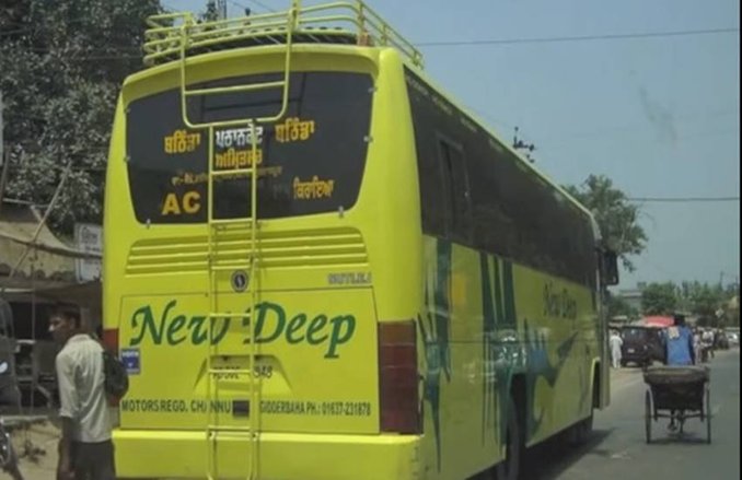 अकाली नेता की बस ने लील ली बाइक सवार की जान