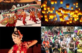 February, festivals, 2016, carnivals, dance, music, art, celebration, culture, rang Mahotsav, New Delhi, Surajkund Mela, Haryana, Rio Carnival, Brazil, Battle of the Oranges, Italy, Kala Ghoda Festival, Mumbai, Losar, Tibet, Chinese new year, Mardi Gras, Valentine's Day, Pingxi sky lantern festival, Taiwan, Hadaka Matsuri, Japan, Jaisalmer Desert festival, Jaisalmer, Rajasthan, Envision festival, Costa Rica, Abu Simbel festival, Egypt, Khajuraho Dance Festival, Orissa,