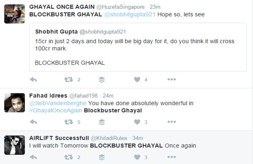 Ghayal Once Again, box office report, 14.85 cr in two days, box office collections, BLOCKBUSTER GHAYAL, sunny deol, sunny deol movie, sunny deol films, ghayal once again FACTS, ghayal once again, ghayal, ghayal once again pics, sunny deol movies, sunny deol films, sunny deol upcoming movies, sunny deol news, sunny deol latest news, सनी देओल, घायल वंस अगेन