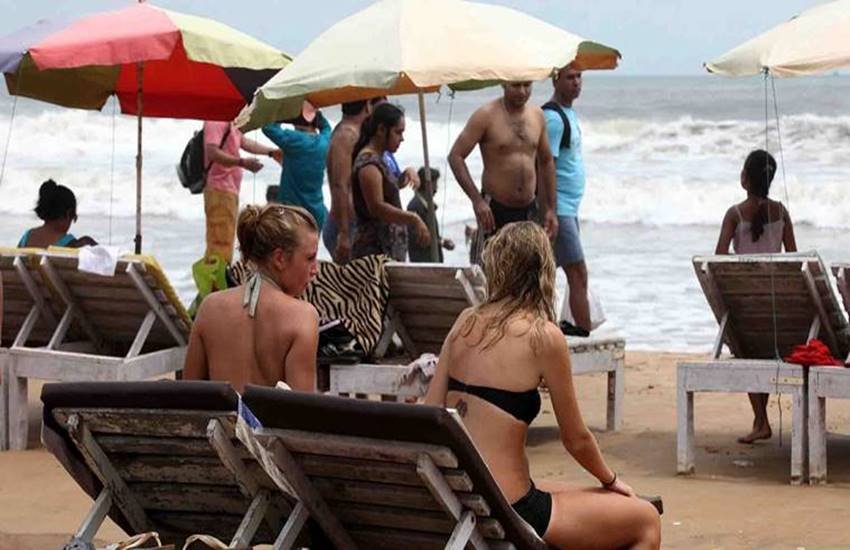 Goa, Goa beach, goa bikinis, goa tourists, goa cm beach, goa cm parsekar, goa locals bikinis, goa beach wear, goa foreigners beach, laxmikant parsekar"
