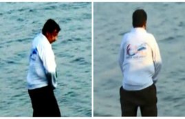 Allahabad ADM, ADM caught urinating, Triveni Sangam, viral images, River Ganga,