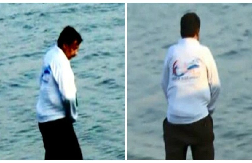 Allahabad ADM, ADM caught urinating, Triveni Sangam, viral images, River Ganga,