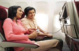 content streaming, in flight entertainment service,Jet Airways, WiFi