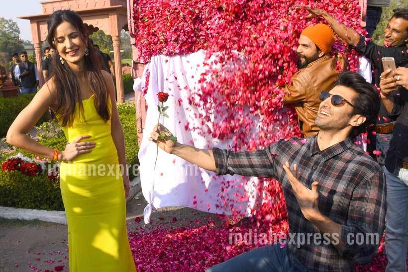 katrina kaif, aditya roy kapoor, rose day, katrina rose day aditya, katrina aditya fitoor, fitoor, aditya rose katrina, bollywood