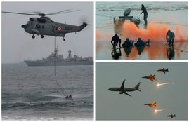 International fleet review, International fleet review photos, Vizag naval review, International naval review, Naval meet Vishakapatnam, Manohar Parrikar