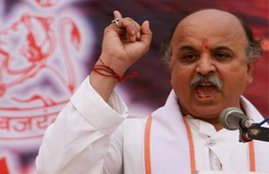 Vishwa Hindu Parishad, VHP, national news, VHP leader praveen Togadia, bareilly News, jammu-kashmir, J&K, Black flag