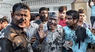 engineer rashid, jammu kashmir, jnu, jnu support, jammu kashmir news, india news, ink attack, J&K mla, ink attack on J&K mla, beef party, beef, mla attacked,