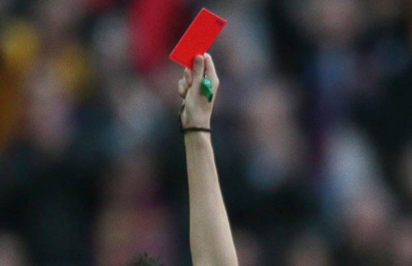referee, soccer, red card, news, trending, sports news, footballer