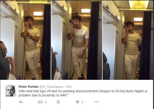 sonu nigam , sonu nigam flight performance, sonu nigam viral video, jet airways suspends cabin crew so nigam, sonu nigam jet airways episode, sonu nigam twitter