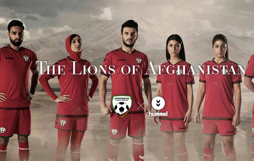 Afghani women's team gets jersey, integrated hijab, International Women's Day, New kits, Sport, Soccer, Afghanistan, soccer, hijab, hummel, Afghan Football Federation
