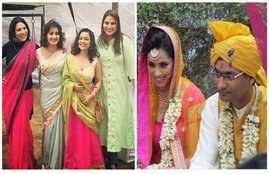 Vidya , Malvade, Shilpa, Shukla, Shubhi, Mehta, Chitrashi, Rawat, Wedding, Chak, De , India, Tanya , Abrol, Arya, Menon, reunion chak de girls, विद्या, शिल्पा शुक्ला, चक दे, चक दे गर्ल्स रियुनियन