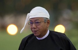 Aung San Suu Kyi, Htin Kyaw, Htin Kyaw sworn, Htin Kyaw Myanmar president, Myanmar president Htin Kyaw, Myanmar