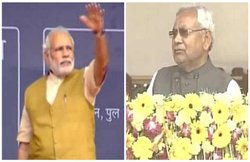 नीतीश दे रहे थे भाषण, लोगों ने लगाए मोदी-मोदी के नारे, पीएम ने उठकर कराया चुप