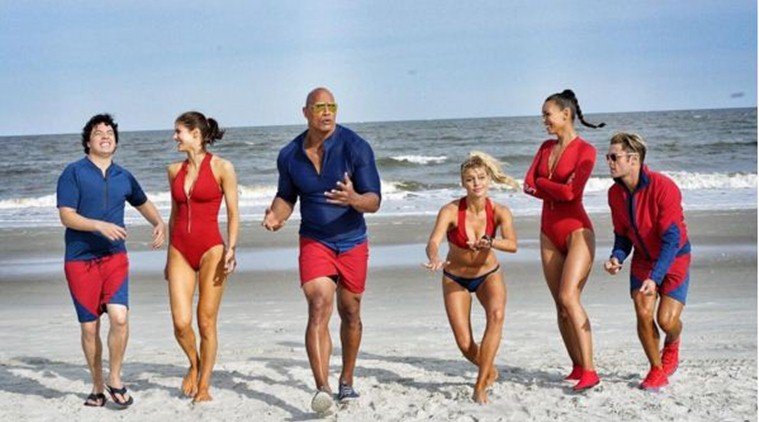 dwayne johnson, priyanka chopra, baywatch, baywatch first look, Priyanka Chopra Baywatch, baywatch first picture, first pic of baywatch, dwayne johnson baywatch, priyanka chopra baywatch, baywatch pics, baywatch cast, the rock, dwayne the rock johnson, priyanka chopra in baywatch, baywatch priyanka first look, entertainment news, Zac Efron, Alexandra Daddario Baywatch, Ilfenesh Hadera, Kelly Rohrbach
