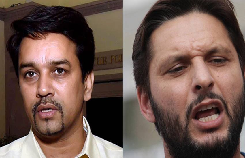 Shahid Afridi","Pakistan","India","Mohali","Kashmir","Anurag Thakur","BCCI","New Zealand","Javed Miandad","ICC World Twenty20