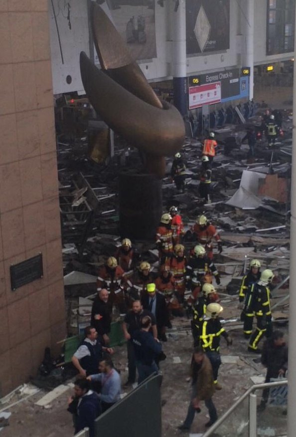 Brussels airport , Two explosions hit Brussels airport, several casualties reported,news, India news,International News,International News in India ,Brussels, update, latest news