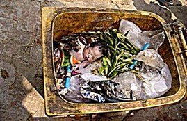 newborn baby Girl, girl child, delhi woman commission, girl child future, dustbin